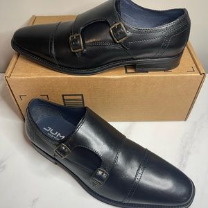 JUMP Newyork Manolo Double Monk Strap Leather Shoe